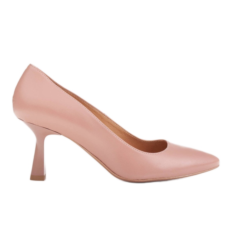 Marco Shoes Elegantní lodičky z jemné přírodní kůže růžový Marco Shoes Elegantní lodičky z jemné přírodní kůže růžový
