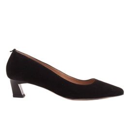 Marco Shoes Elegantní lodičky na nízkém podpatku černý