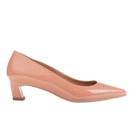Marco Shoes Elegantní lodičky na nízkém podpatku pomerančový