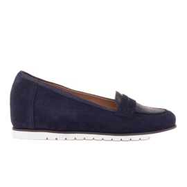 Marco Shoes Lehké boty s velmi měkkou spodní stranou a skrytým klínem námořnická modř