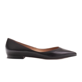 Marco Shoes Dámské balerínky s nízkými boky černý