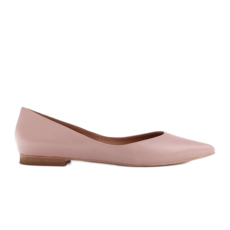 Marco Shoes Dámské balerínky s nízkými boky růžový