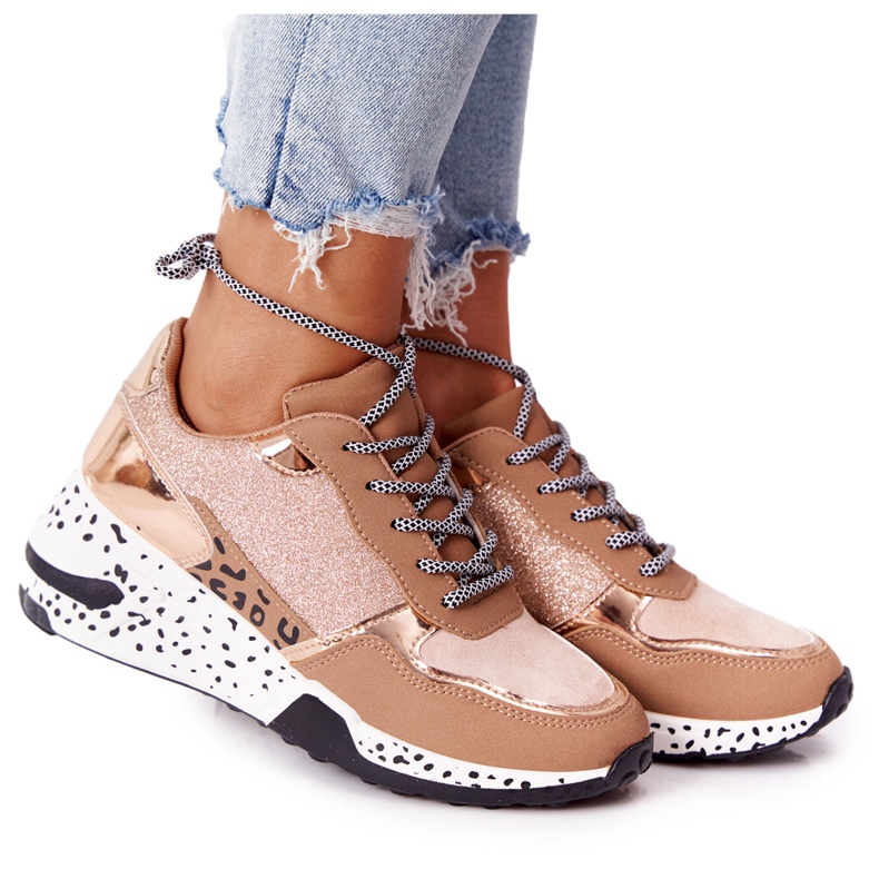 PS1 Dámské klínové tenisky Rose Gold Avery růžový zlatý