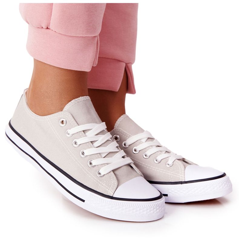 Dámské klasické tenisky šedé barvy Omerta šedá