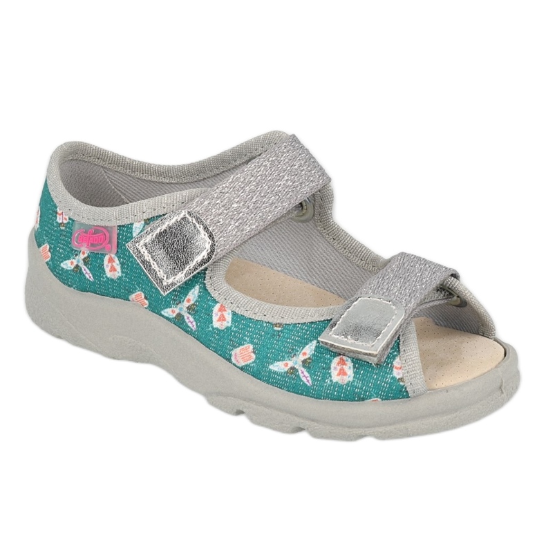 Dětská obuv Befado 869Y166 šedá zelená