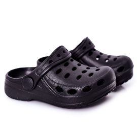 Dětské pantofle Pěnové Crocs Black Lucas černá