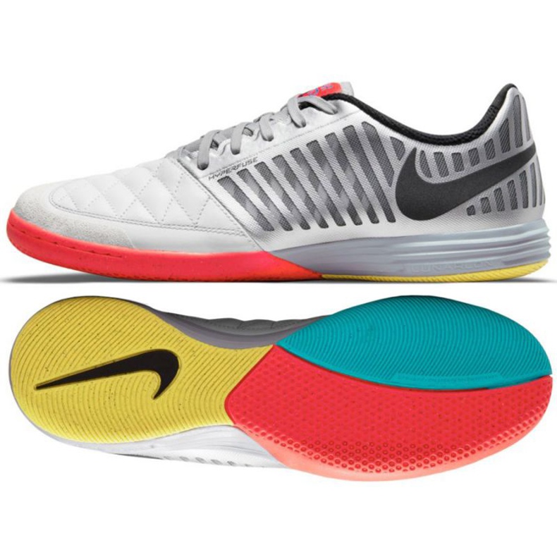 Kopačky Nike Lunar Gato Ii Ic M 580456 167 černá, bílá, šedá / stříbrná bílý Kopačky Nike Lunar Gato Ii Ic M 580456 167 černá, bílá, šedá / stříbrná bílý