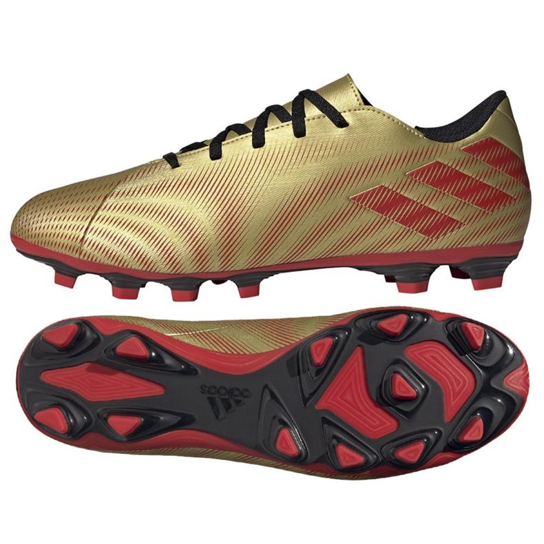 Kopačky Adidas Nemeziz Messi.4 FxG M FY0762 fialová, zlatá zlatý
