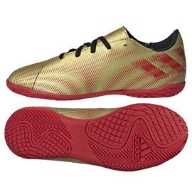Kopačky Adidas Nemeziz Messi.4 In Jr FY0811 zlatý zlatý Kopačky Adidas Nemeziz Messi.4 In Jr FY0811 zlatý zlatý
