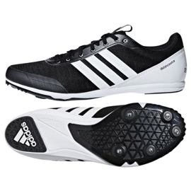 Běžecké hroty Adidas Distancestar M AQ0213 bílý černý