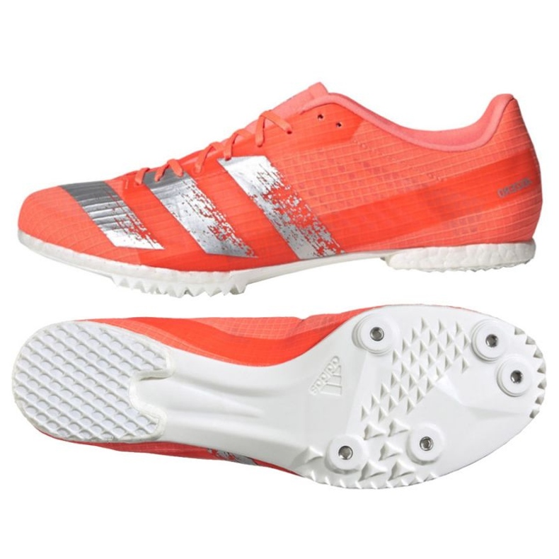 Běžecké tretry Adidas Adizero Md Spikes EE4605 růžový Běžecké tretry Adidas Adizero Md Spikes EE4605 růžový
