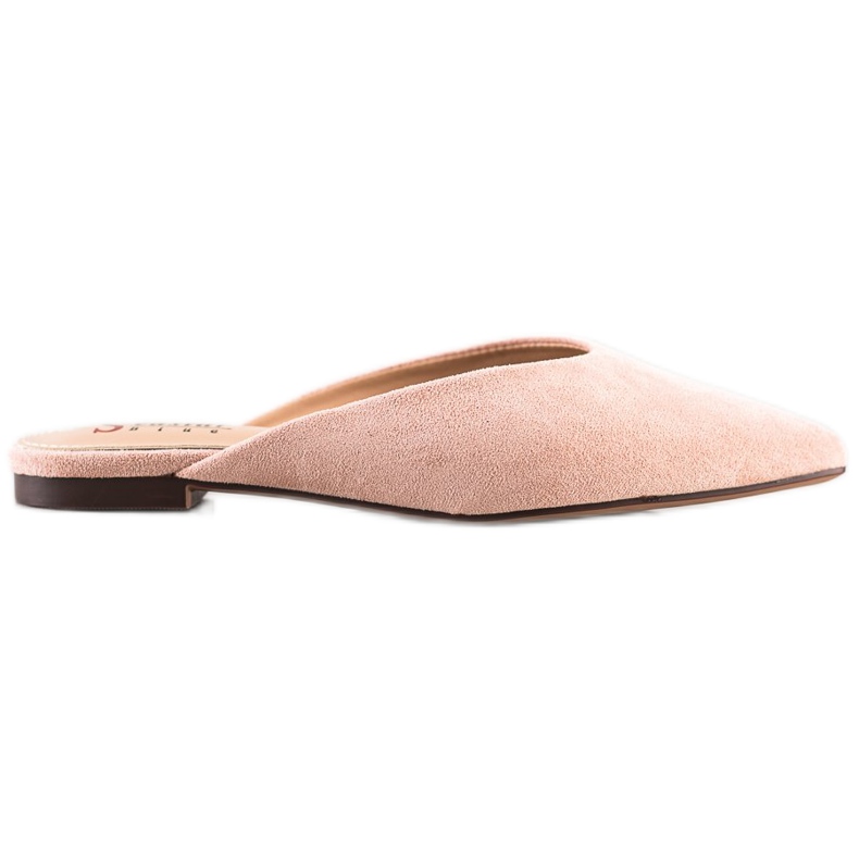 Seastar Pantofle Spitz Suede růžový Seastar Pantofle Spitz Suede růžový