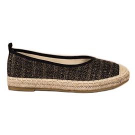 Kayla Neformální espadrilky béžový zlatý Kayla Neformální espadrilky béžový zlatý