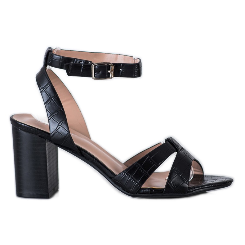 Renda Stylové sandály na baru černá