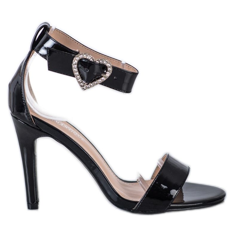 Diamantique Sandály Na Vysokém Podpatku S Ornamentem černá