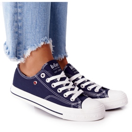Dámské tenisky Lee Cooper LCW-21-31-0095L Navy Blue bílý námořnická modř