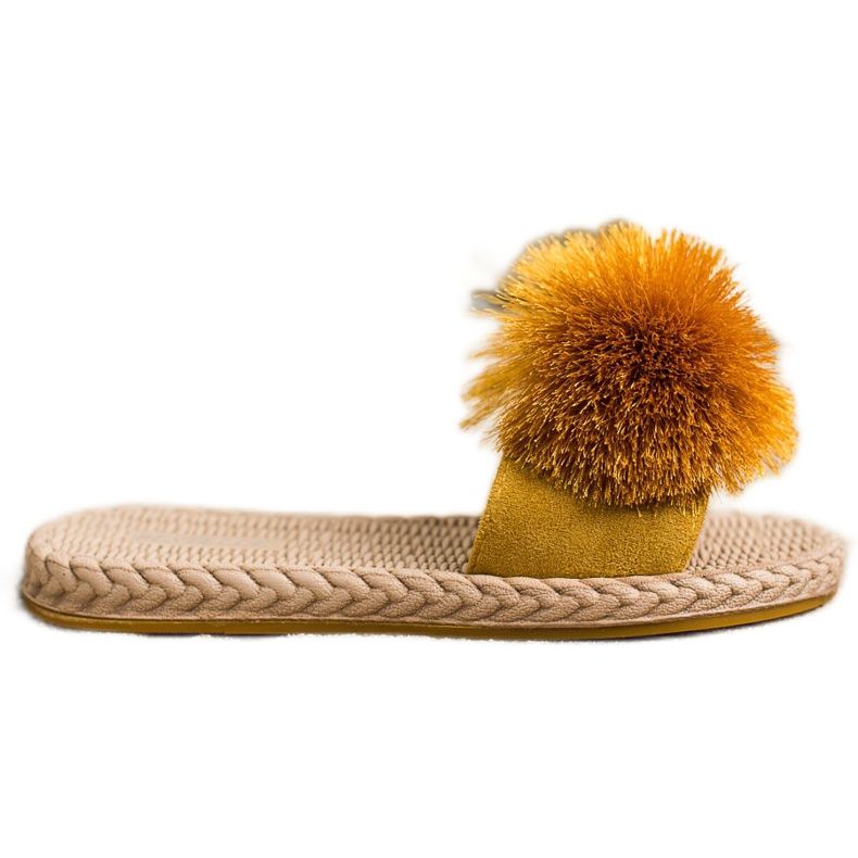 Bestelle Pantofle S Bambulí žlutá