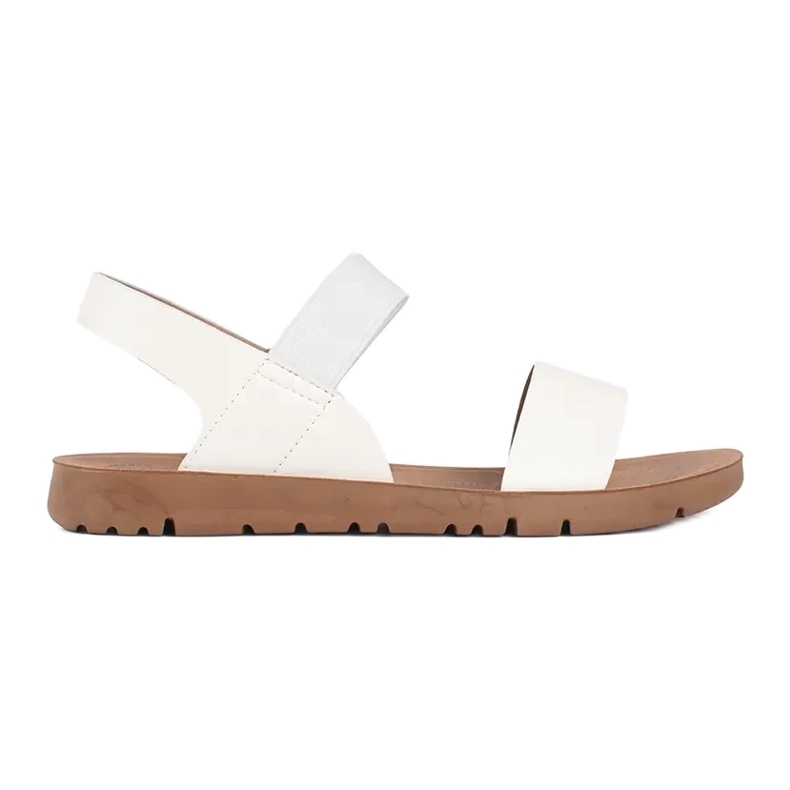 Cm Paris Klasické sandály s přezkou bílý