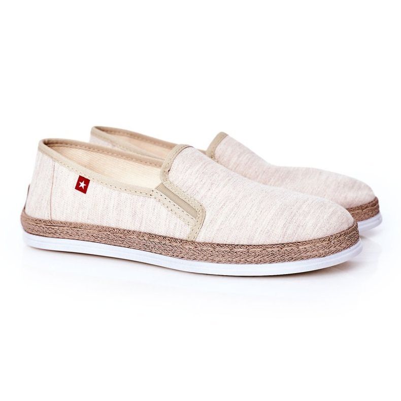 Pánské espadrilky Big Star HH176001 béžové béžový