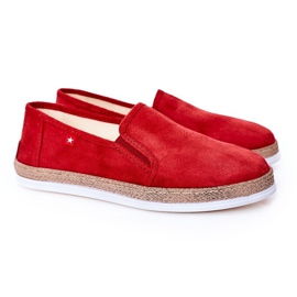 Pánské semišové espadrilky Big Star HH176007 červené červený