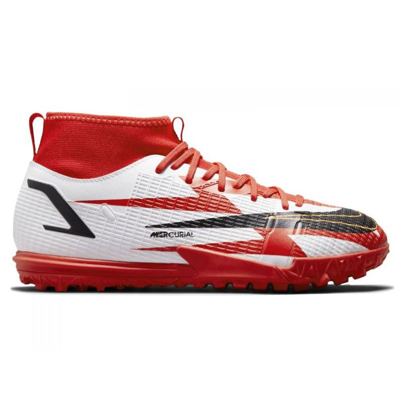 Kopačky Nike Mercurial Superfly 8 Academy CR7 Tf Jr DB2679 600 vícebarevný pomeranče a červené