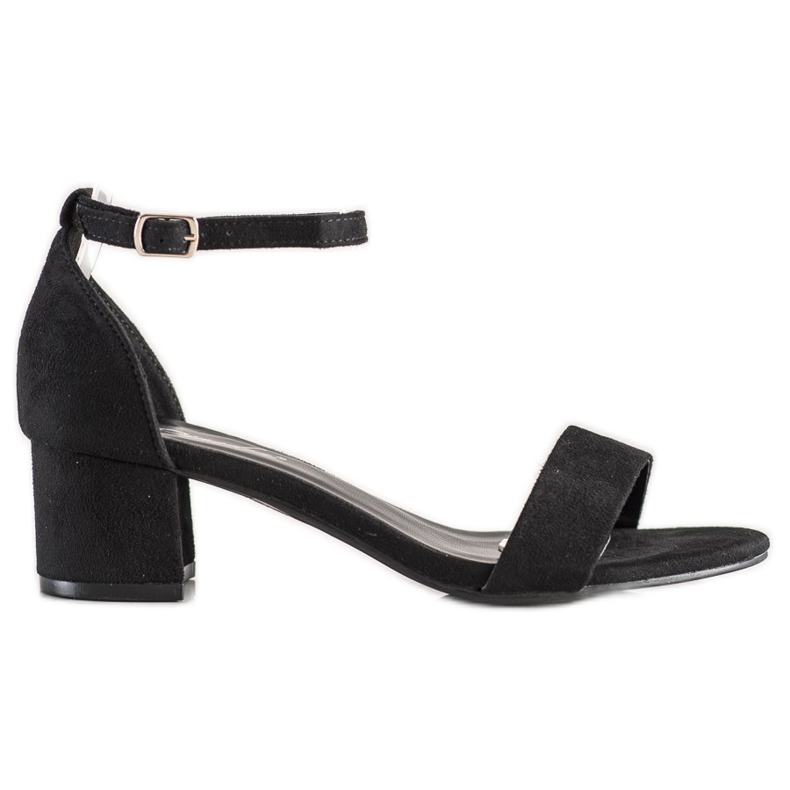 SHELOVET Sandály Na Nízkém Baru černá