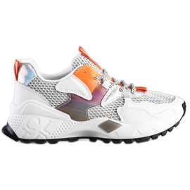 SHELOVET Módní tenisky se síťovinou bílý vícebarevný