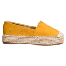 Primavera Espadrilky na platformě žlutá