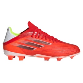 Kopačky Adidas X Speedflow.1 Fg Jr FY3284 červený pomeranče a červené