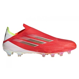 Kopačky Adidas X Speedflow + Ag M FY6872 červená, oranžová, bílá červené Kopačky Adidas X Speedflow + Ag M FY6872 červená, oranžová, bílá červené