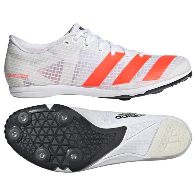 Běžecké hroty Adidas Distancestar W FY4095 bílý Běžecké hroty Adidas Distancestar W FY4095 bílý