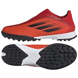 Kopačky Adidas X Speedflow.3 Ll Tf Jr FY3255 vícebarevný pomeranče a červené