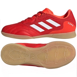 Kopačky Adidas Copa Sense.3 In Sala Jr FY6157 červený pomeranče a červené