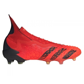 Kopačky Adidas Predator Freak + Fg M FY6238 vícebarevný červený