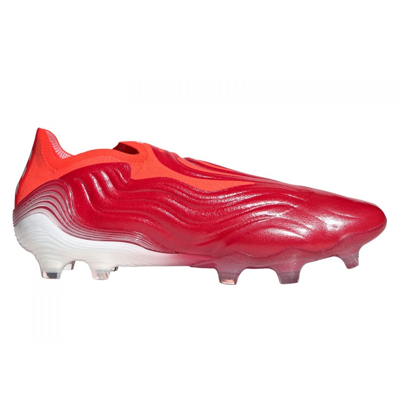 Kopačky Adidas Copa Sense + Fg M FY6217 vícebarevný červené Kopačky Adidas Copa Sense + Fg M FY6217 vícebarevný červené