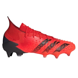 Kopačky Adidas Predator Freak.1 Sg M FY6269 červená černá pomeranče a červené