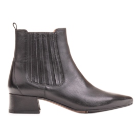 Marco Shoes Teplé, elegantní boty s elastickou gumou v horní části černý