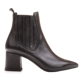 Marco Shoes Teplé, elegantní boty s elastickou gumou v horní části černý