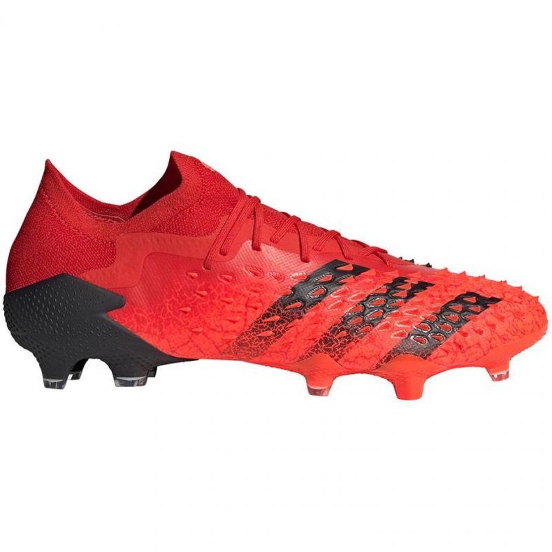 Kopačky Adidas Predator Freak.1 Ll Fg M FY6266 červené pomeranče a červené