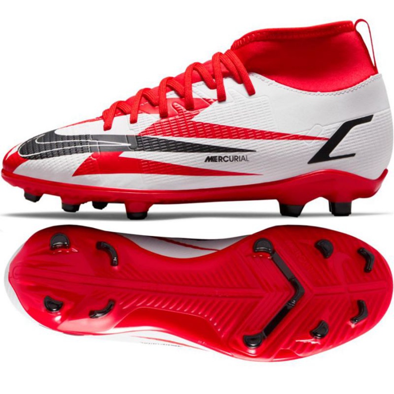 Kopačky Nike Mercurial Superfly 8 Club CR7 Mg Jr DB0926 600 vícebarevný bílý