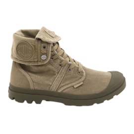 Boty Palladium Pallabrouse Baggy M 02478-308-M hnědý zelený