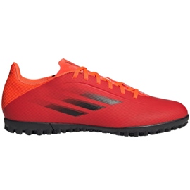 Kopačky Adidas X Speedflow.4 Tf M FY3336 červený pomeranče a červené