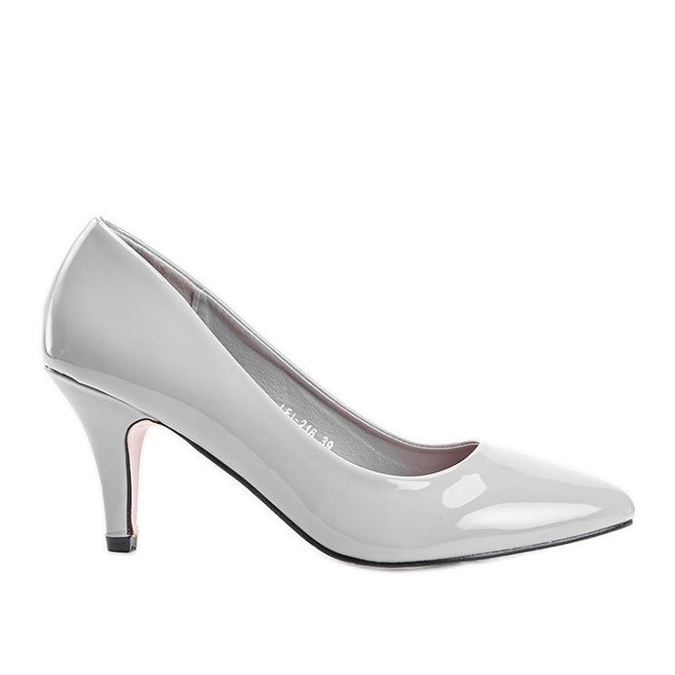 Šedé lodičky na jehlovém podpatku Faith šedá