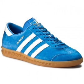 Boty Adidas Hamburg M S76697 modrý Boty Adidas Hamburg M S76697 modrý