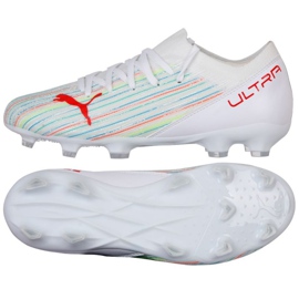 Kopačky Puma Ultra 3.2 Fg Ag Jr 106360 06 vícebarevný bílý