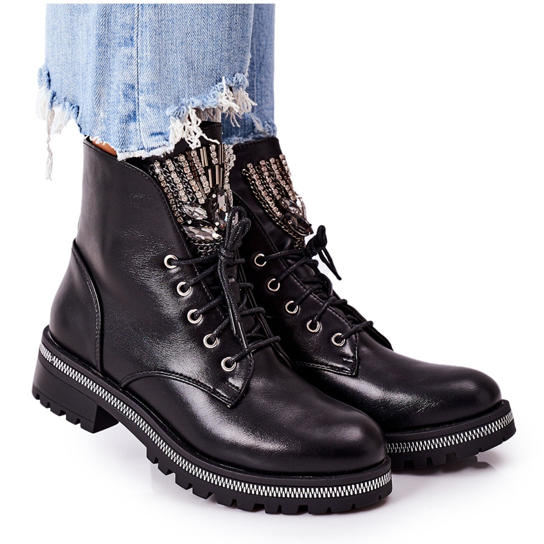 PS1 Teplí dělníci se zirkony černé Pozor černá