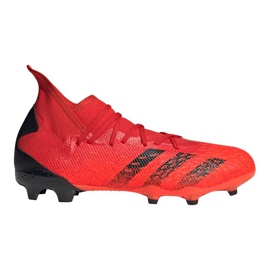 Kopačky Adidas Predator Freak.3 Fg M FY6279 červený pomeranče a červené