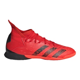 Kopačky Adidas Predator Freak.3 In Jr FY6288 červený pomeranče a červené