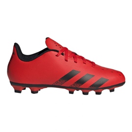 Kopačky Adidas Predator Freak.4 FxG Jr FY6322 červený pomeranče a červené