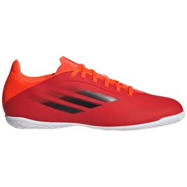 Kopačky Adidas X Speedflow.4 In M FY3346 červený pomeranče a červené